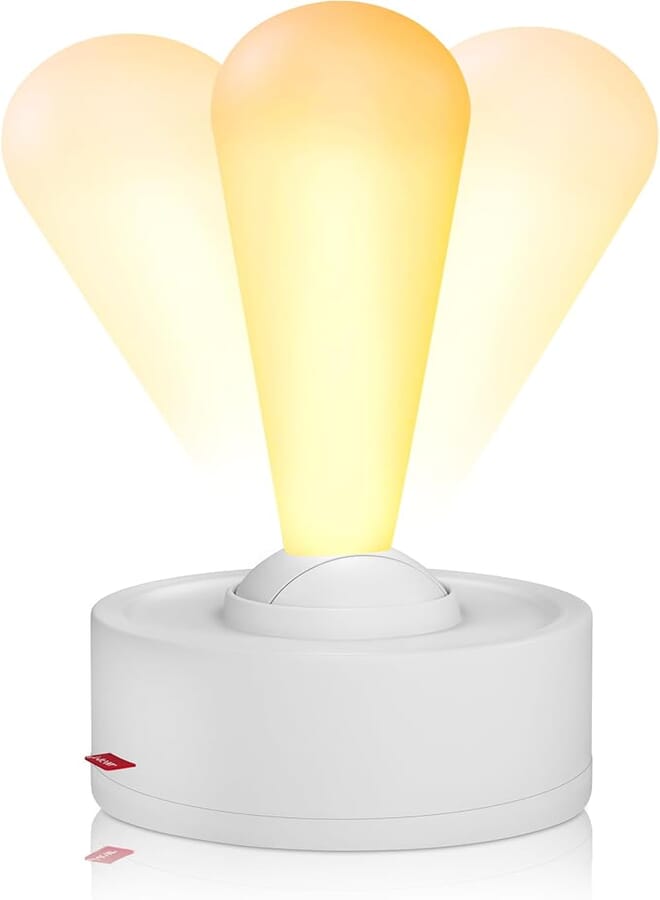 Rechargeable Lantern, 20 Hours Runtime, 2 Level Brightness, Pantry/Cabinet Lighting, Camp Light, Desk Lamp, White